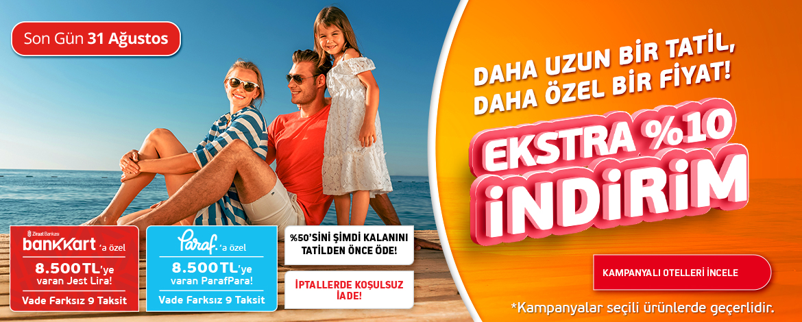 Uzun Konaklamada Ekstra İndirim